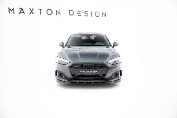 MAXTON DESIGN - Spoiler pod predný nárazník V.2, AUDI A5 F5 FACELIFT, Čierny lesk – Obrázok 5