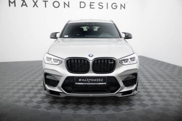 MAXTON DESIGN - Spoiler pod predný nárazník V.2, vhodné pre BMW X4 M F98, Čierny lesk – Obrázok 2