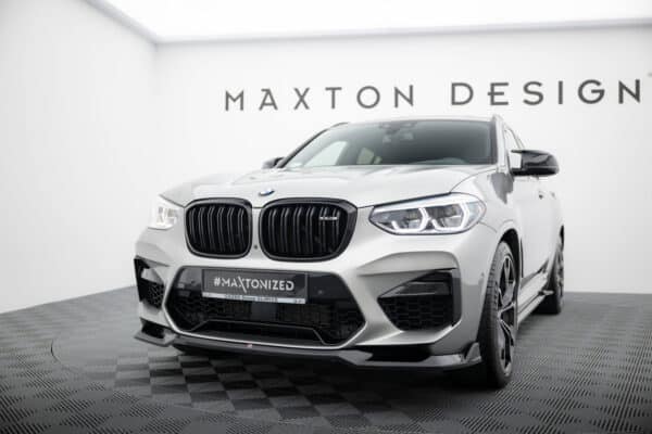 MAXTON DESIGN - Spoiler pod predný nárazník V.2, vhodné pre BMW X4 M F98, Čierny lesk – Obrázok 3