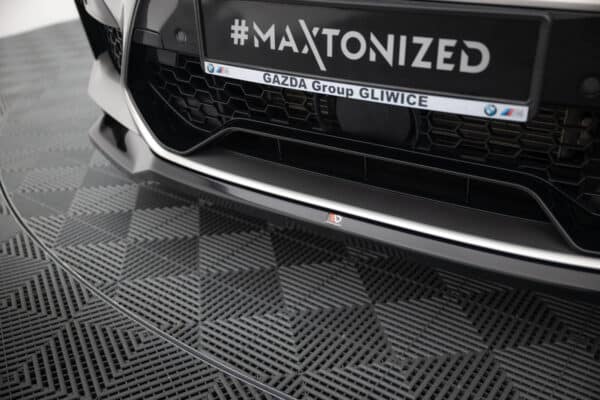 MAXTON DESIGN - Spoiler pod predný nárazník V.2, vhodné pre BMW X4 M F98, Čierny lesk – Obrázok 4