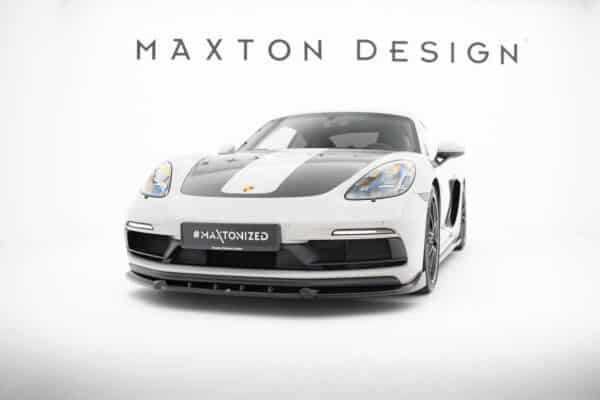 MAXTON DESIGN - Spoiler pod predný nárazník V.2, PORSCHE 718 CAYMAN GTS 982C, Čierny lesk – Obrázok 3