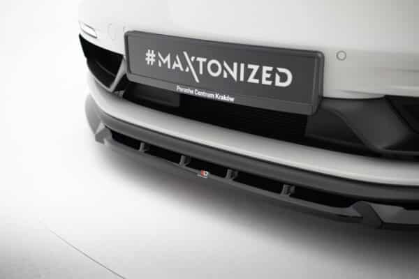 MAXTON DESIGN - Spoiler pod predný nárazník V.2, PORSCHE 718 CAYMAN GTS 982C, Čierny lesk – Obrázok 4