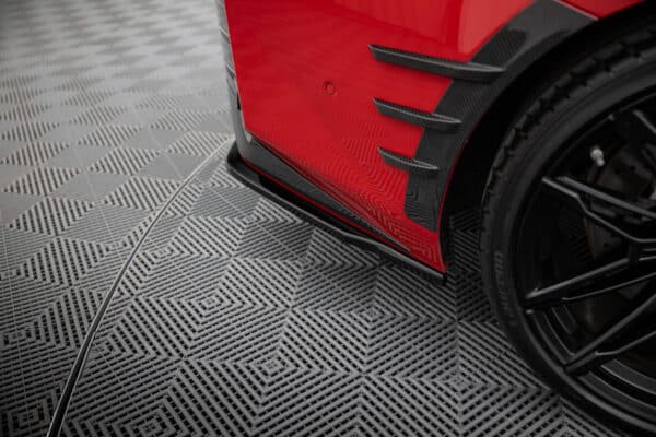 MAXTON DESIGN - Bočné spojlere zadného nárazníka, vhodné pre BMW M2 M-PERFORMANCE G87, Čierny lesk – Obrázok 5