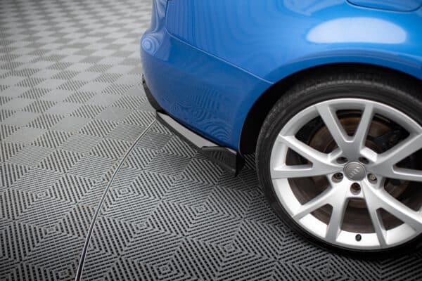 MAXTON DESIGN - Bočné spojlere zadného nárazníka V.2, AUDI S4 SEDAN B8, Čierny lesk – Obrázok 4