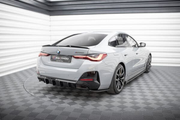 MAXTON DESIGN - Bočné spojlere zadného nárazníka V.3, vhodné pre BMW M440I GRAN COUPE G26, Čierny lesk – Obrázok 5