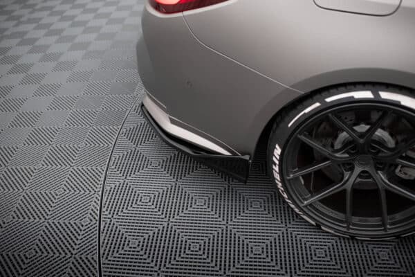 MAXTON DESIGN - Bočné spojlere zadného nárazníka V.5, vhodné pre BMW M4 G82, Čierny lesk – Obrázok 4