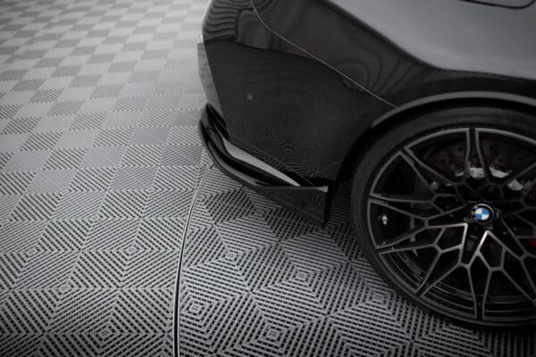 MAXTON DESIGN - Bočné spojlere zadného nárazníka V.6 CSL LOOK, vhodné pre BMW M3 G80, Čierny lesk – Obrázok 4