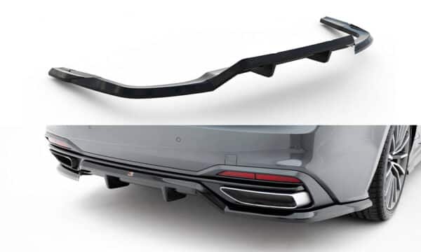 MAXTON DESIGN - Spoiler pod zadný nárazník, AUDI A5 F5 FACELIFT, Čierny lesk