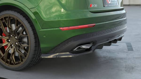 MAXTON DESIGN - Spoiler pod zadný nárazník, AUDI Q8 MK1 FACELIFT, Čierny lesk – Obrázok 3