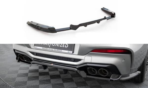 MAXTON DESIGN - Spoiler pod zadný nárazník , vhodné pre BMW X4 M F98, Čierny lesk