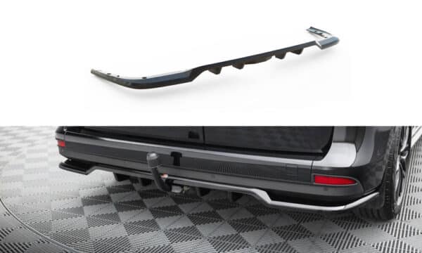 MAXTON DESIGN - Spoiler pod zadný nárazník, MERCEDES-BENZ T W420, Čierny lesk
