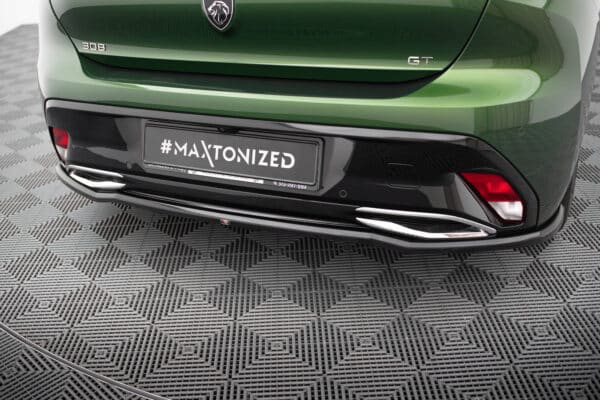 MAXTON DESIGN - Spoiler pod zadný nárazník, PEUGEOT 308 HATCHBACK MK3, Čierny lesk – Obrázok 4