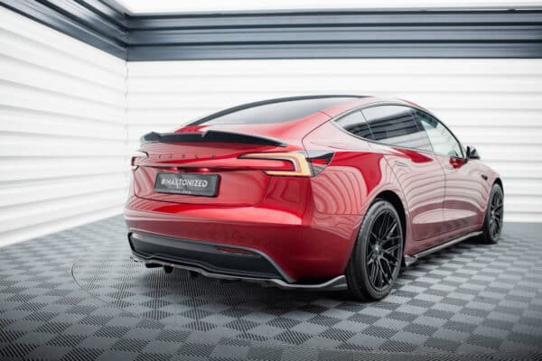 MAXTON DESIGN - Spoiler pod zadný nárazník, TESLA MODEL 3 PROJECT HIGHLAND(FACELIFT), Čierny lesk – Obrázok 7