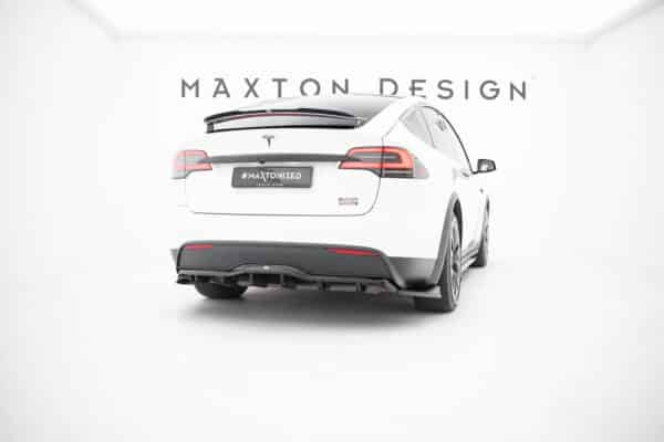MAXTON DESIGN - Spoiler pod zadný nárazník , TESLA MODEL X MK1 FACELIFT, Čierny lesk – Obrázok 2