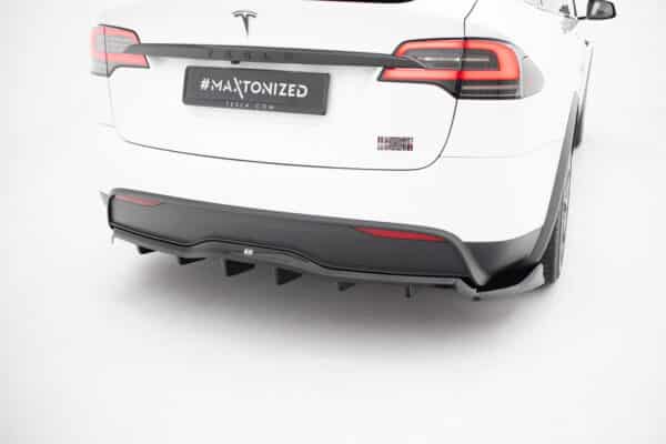 MAXTON DESIGN - Spoiler pod zadný nárazník , TESLA MODEL X MK1 FACELIFT, Čierny lesk – Obrázok 8