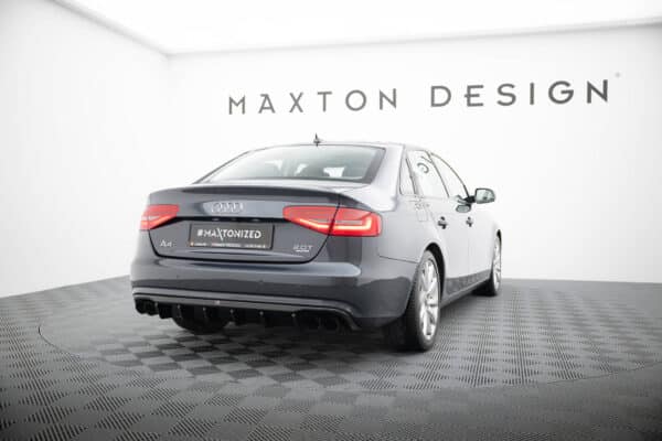 MAXTON DESIGN - Difúzor zadného nárazníka ,A4 B8 Facelift, Čierny lesk – Obrázok 2