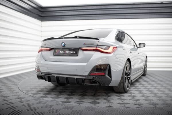 MAXTON DESIGN - Difúzor zadného nárazníka, vhodné pre BMW M440I GRAN COUPE G26, Čierny lesk – Obrázok 2