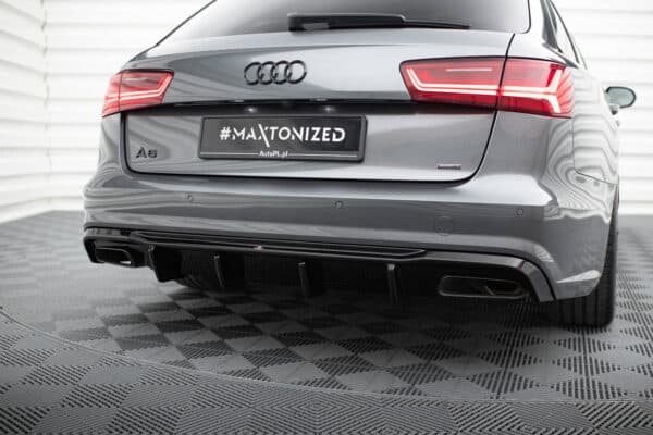 MAXTON DESIGN - Difúzor zadného nárazníka V.2 , AUDI A6 / A6 C7 S-LINE/ S6 C7 FACELIFT, Čierny lesk – Obrázok 9