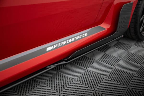 MAXTON DESIGN - Lišty pod bočné prahy, vhodné pre BMW M2 M-PERFORMANCE G87, Čierny lesk – Obrázok 2