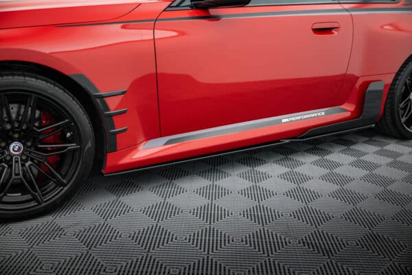MAXTON DESIGN - Lišty pod bočné prahy, vhodné pre BMW M2 M-PERFORMANCE G87, Čierny lesk – Obrázok 4
