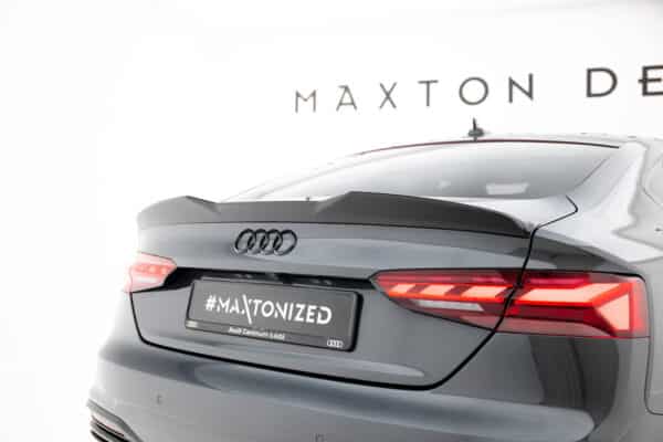 MAXTON DESIGN - Spoiler kufra 3D, AUDI A5 SPORTBACK F5, Čierny lesk – Obrázok 3