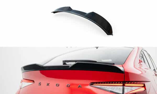 MAXTON DESIGN - Spoiler kufra 3D, SKODA ENYAQ COUPE IV, Čierny lesk