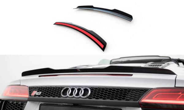 MAXTON DESIGN - Spoiler kufra, AUDI R8 SPYDER MK2, Čierny lesk