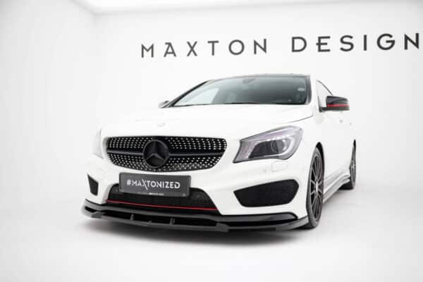MAXTON DESIGN - Spoiler pod predný nárazník Mercedes-Benz CLA AMG-Line C117, Čierny lesk – Obrázok 6