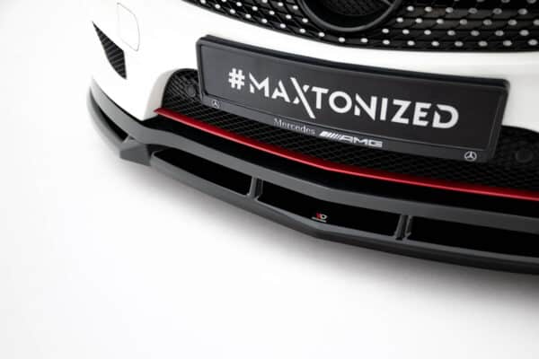 MAXTON DESIGN - Spoiler pod predný nárazník Mercedes-Benz CLA AMG-Line C117, Čierny lesk – Obrázok 5
