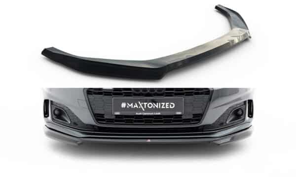 MAXTON DESIGN - Spoiler pod predný nárazník V.1 Audi A5 F5 Facelift, Čierny lesk