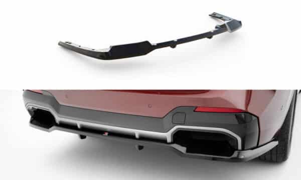 MAXTON DESIGN - Spoiler pod zadný nárazník vhodné pre BMW iX3 M-Pack G08 Facelift, Čierny lesk