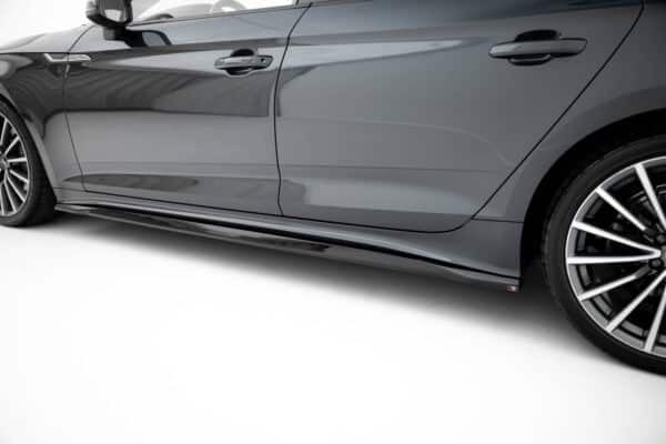 MAXTON DESIGN - Lišty pod bočné prahy Audi A5 Sportback F5 Facelift, Čierny lesk – Obrázok 2