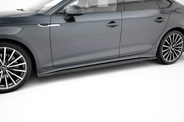 MAXTON DESIGN - Lišty pod bočné prahy Audi A5 Sportback F5 Facelift, Čierny lesk – Obrázok 4