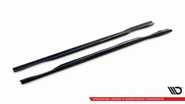 MAXTON DESIGN - Lišty pod bočné prahy Mercedes-Benz CLA AMG-Line C117, Čierny lesk – Obrázok 4