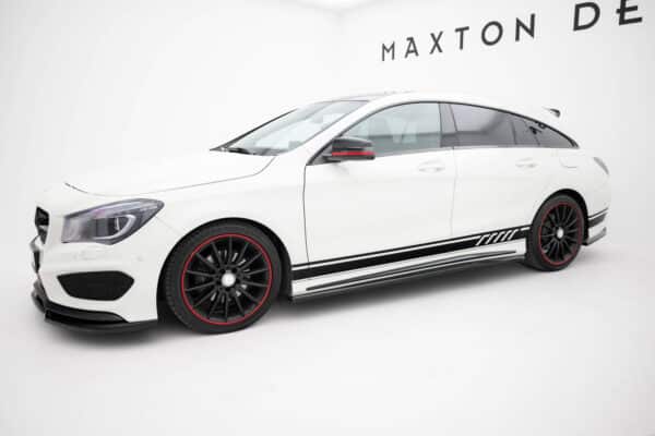 MAXTON DESIGN - Lišty pod bočné prahy Mercedes-Benz CLA AMG-Line C117, Čierny lesk – Obrázok 2