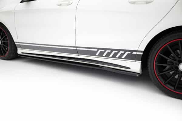 MAXTON DESIGN - Lišty pod bočné prahy Mercedes-Benz CLA AMG-Line C117, Čierny lesk – Obrázok 5