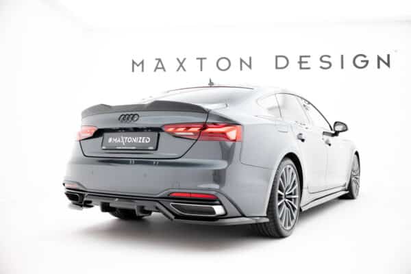 MAXTON DESIGN - Spoiler kufru 3D Audi A5 Sportback F5, Čierny lesk – Obrázok 2