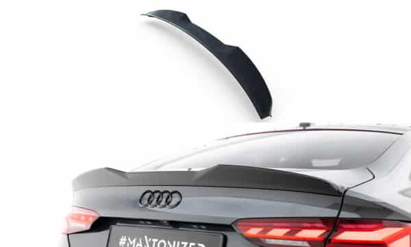 MAXTON DESIGN - Spoiler kufru 3D Audi A5 Sportback F5, Čierny lesk