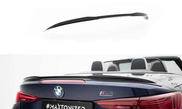 MAXTON DESIGN - Spoiler kufra 3D vhodné pre BMW M4 Cabrio G83 / 4 Cabrio G23, Čierny lesk