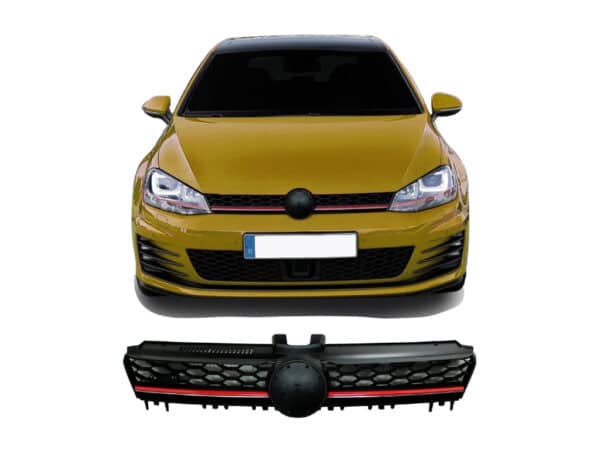 Predná maska, Čierna - VW Golf 7 rok 08.2012-