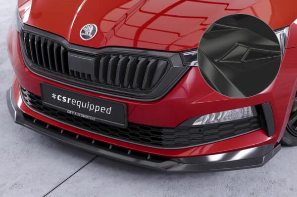 CSR Spoiler pod predný náraznik pre Skoda Scala Monte Carlo CSL627 ,Čierny lesk