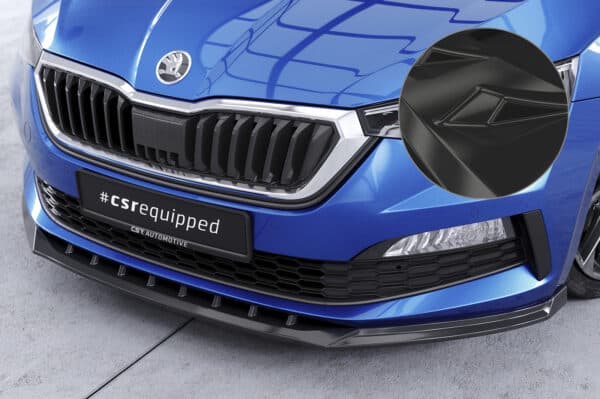 CSR Spoiler pod predný náraznik pre Skoda Scala CSL633 ,Čierny lesk