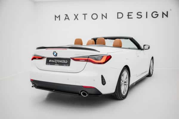 MAXTON DESIGN - Spoiler pod zadný nárazník vhodné pre BMW 4 Coupe / Cabrio G22 / G23, Čierny lesk – Obrázok 2
