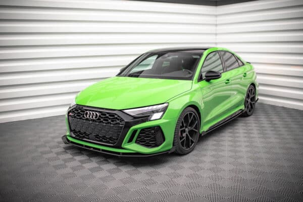 MAXTON DESIGN - Street Pro Predné splitre Audi RS3 8Y, Čierna Lesklá – Obrázok 3