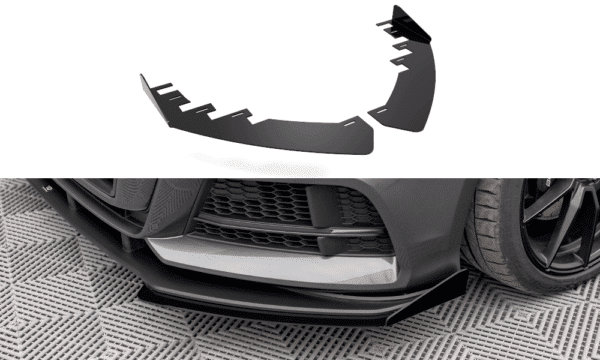MAXTON DESIGN - Street Pro Predné Splitre Audi S3 / A3 S-Line Sportback 8V Facelift, Čierna Lesklá