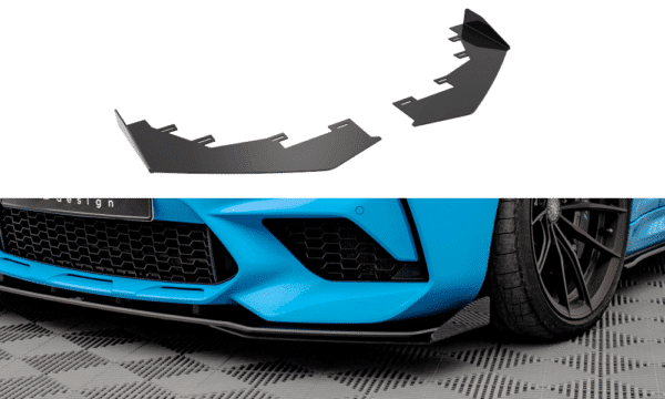MAXTON DESIGN - Street Pro Predné Splitre vhodné pre BMW M2 Competition F87, Čierna Lesklá