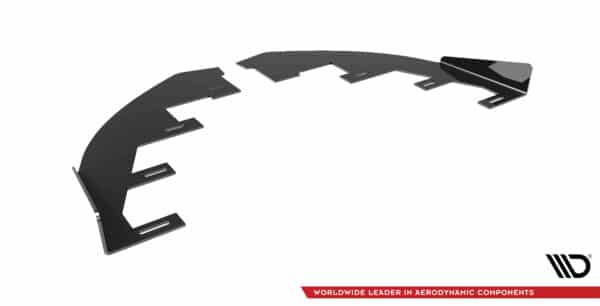 MAXTON DESIGN - Street Pro Predné splitre Mazda 3 MPS Mk1, Čierna Lesklá – Obrázok 5