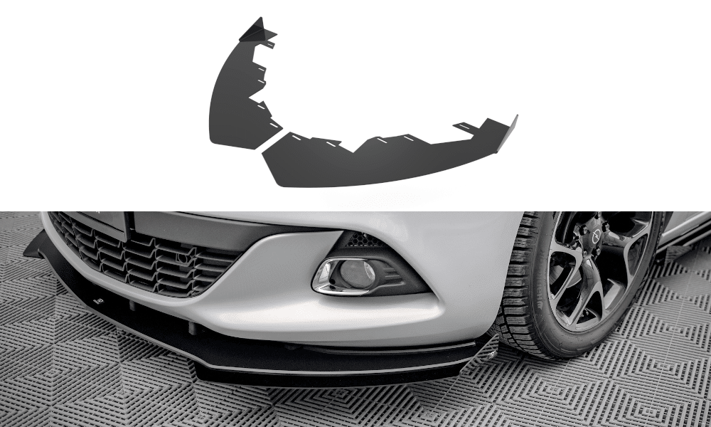 MAXTON DESIGN - Street Pro Predné splitre Opel Astra GTC OPC-Line J, Čierna Matná