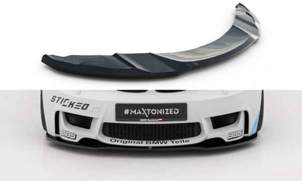 MAXTON DESIGN - Spoiler pod predný nárazník vhodné pre BMW 1 M Coupe E82, Čierny lesk