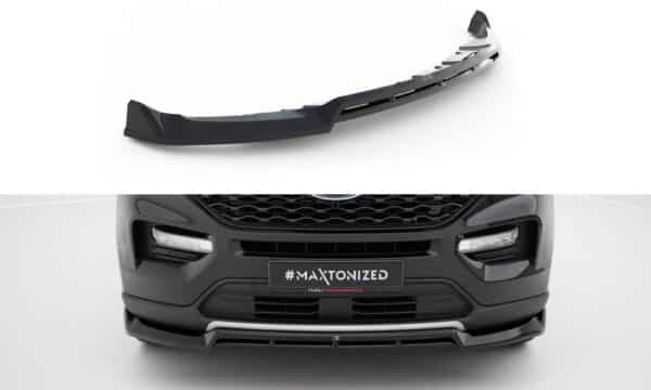 MAXTON DESIGN - Spoiler pod predný nárazník Ford Explorer XLT Mk6, Čierny lesk
